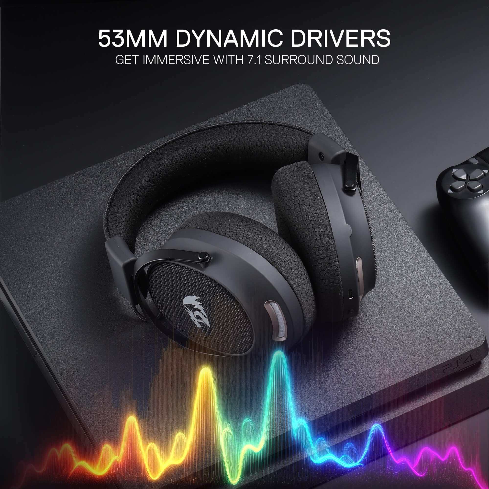 Redragon ARROW PRO H858 Wired/Wireless/BT Gaming Headset - Black Redragon ARROW PRO H858 Wired/Wireless/BT Gaming Headset - Black
